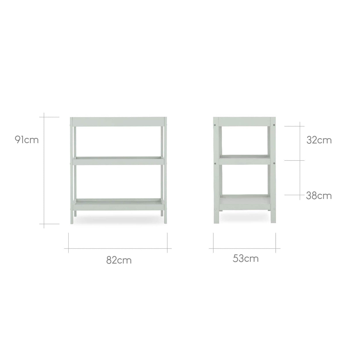 CuddleCo Nola Changing Unit Table - Sage Green