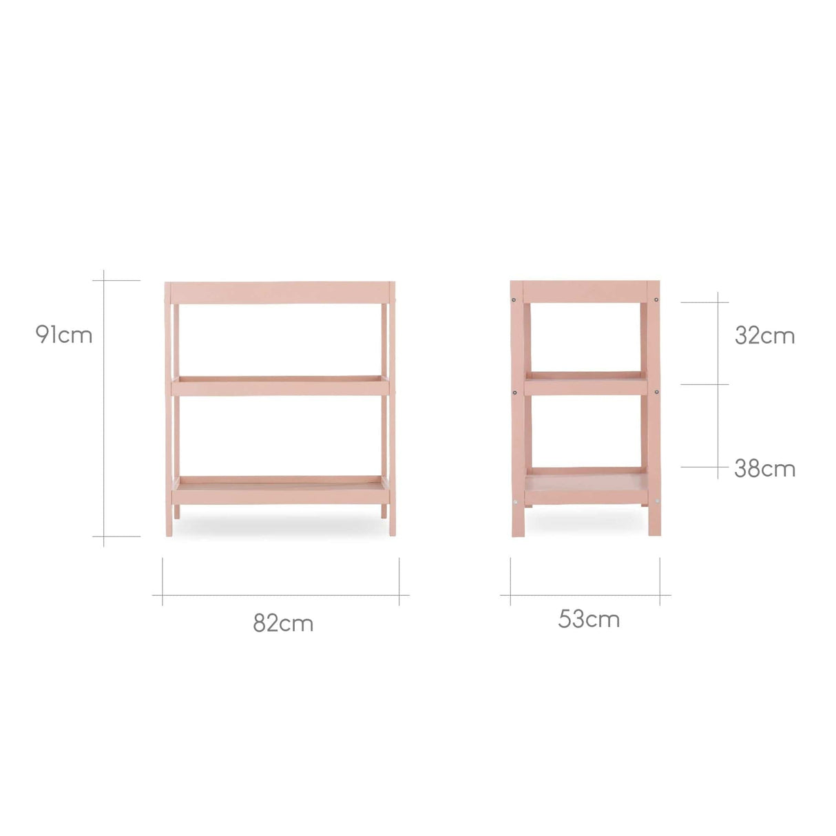 CuddleCo Nola Changing Unit Table - Soft Blush