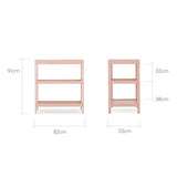 CuddleCo Nola Changing Unit Table - Soft Blush