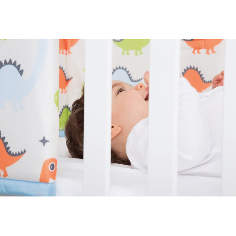 CuddleCo Comfi Dreams 2 Piece Cot / Cot Bed Bedding Set – Dinosaur Fun