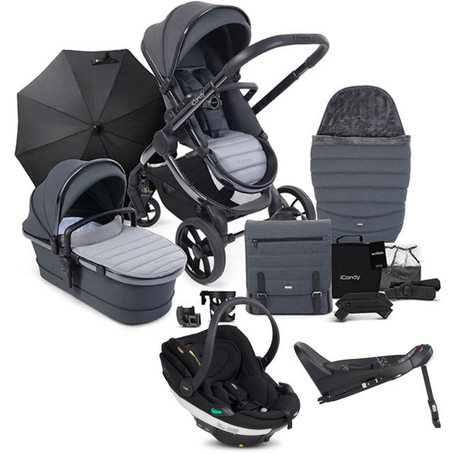 iCandy Peach 7 Complete Travel System with BeSafe Go Beyond and ISOFIX Base - Truffle