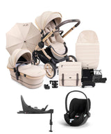 iCandy Peach 7 Complete Travel System with Cybex Cloud T and ISOFIX Base - Biscotti