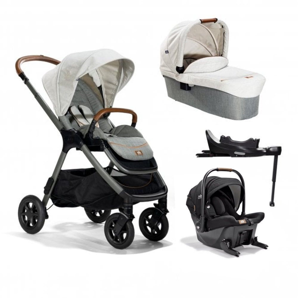 Joie Finiti Click and Go Travel System with Sprint Car Seat & ISOFIX Base - Oyster