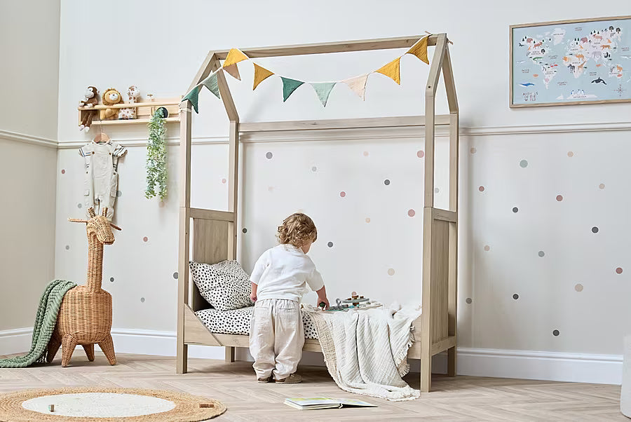 Tutti Bambini Casa Mini Cot Bed - Harvest Oak