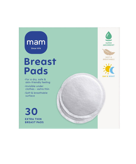 MAM Disposable Breathable Breast Pads - 30 Pack