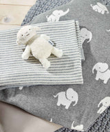 Mamas & Papas Knitted Blanket - Welcome to the World Elephant