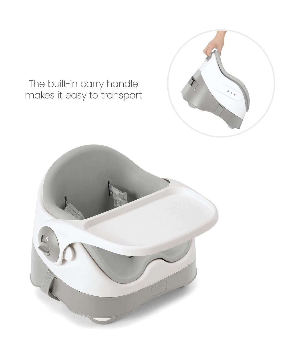 Mamas & Papas Bud 2-in-1 Booster Seat - Pebble Grey