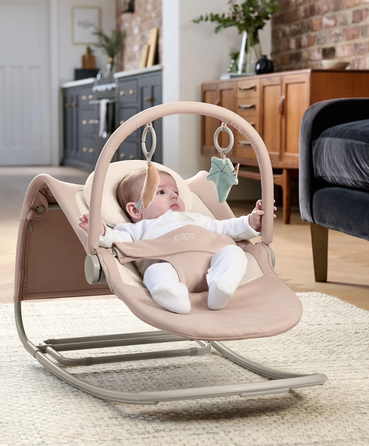 Mamas & Papas Tempo Baby Rocker - Blush