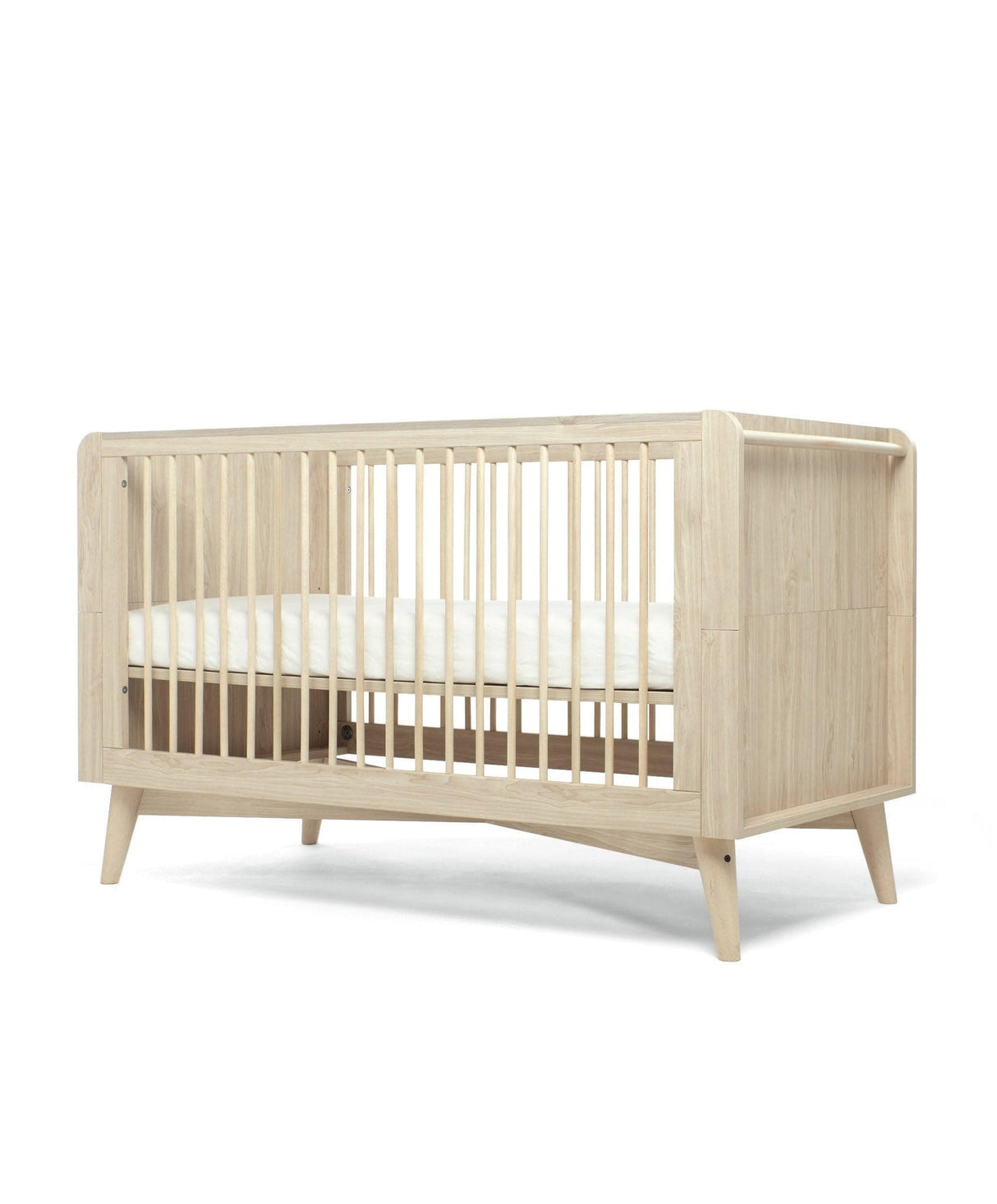 Mamas & Papas Coxley 3 Piece Nursery Furniture Set with Cot Bed, Dresser & Wardrobe - Natural/Olive Green