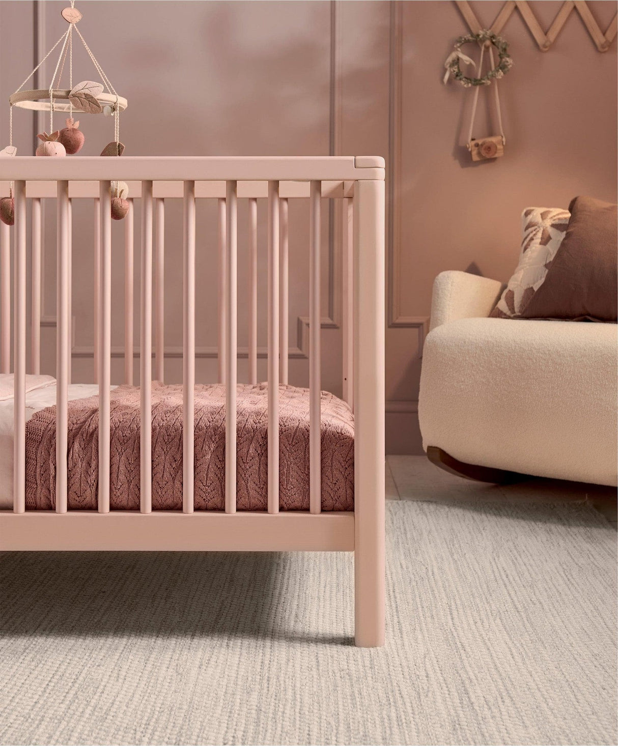 Mamas & Papas Solo Cot Bed - Blush