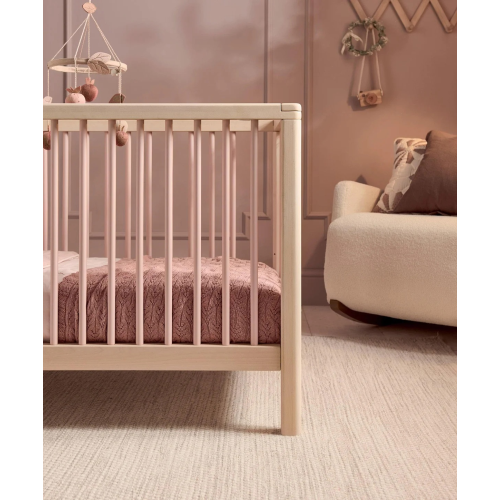 Mamas & Papas Solo Cot Bed - Blush / Natural