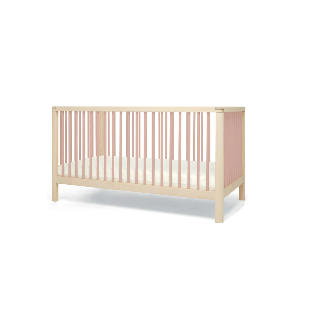 Mamas & Papas Solo Cot Bed - Blush / Natural