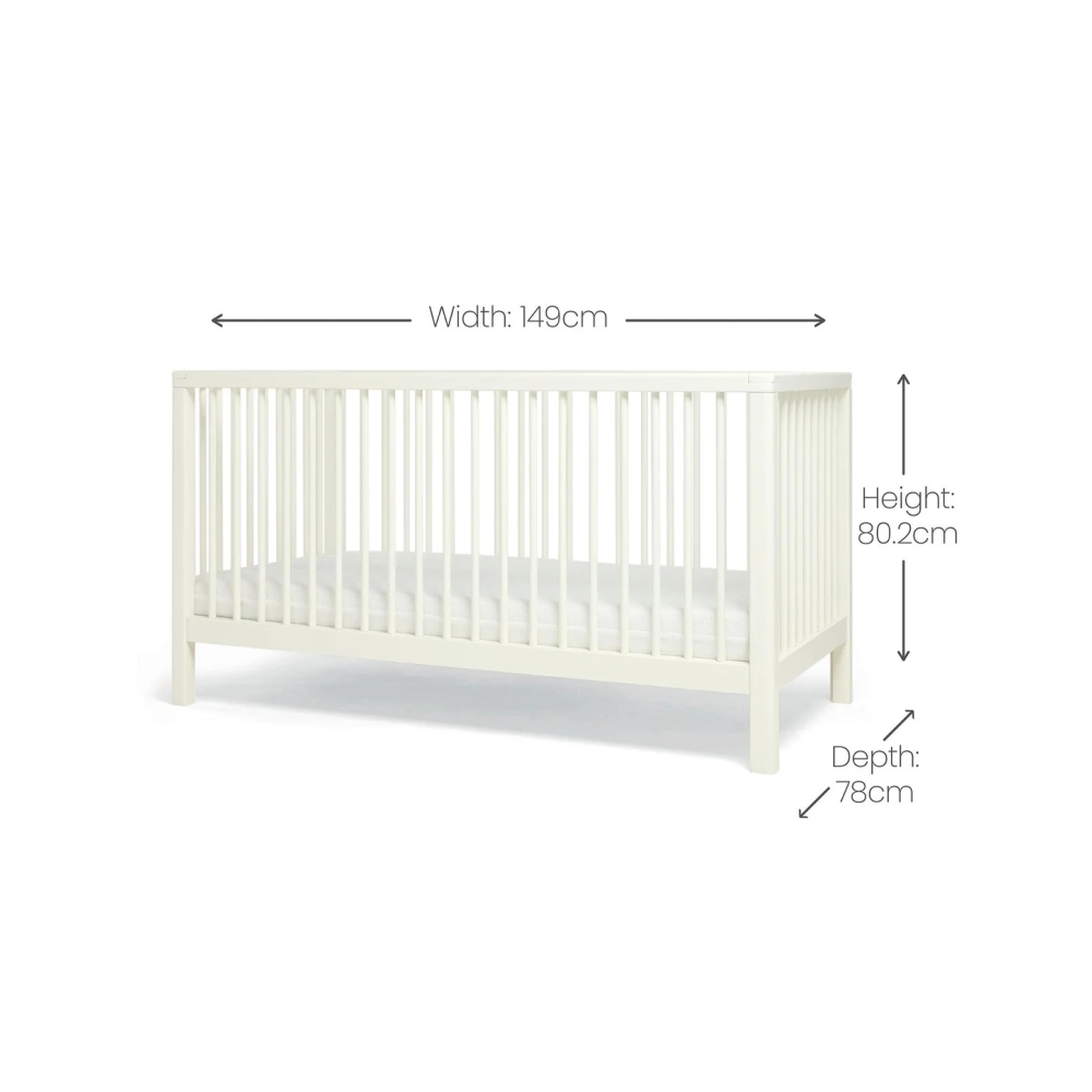 Mamas & Papas Solo Cot Bed - White