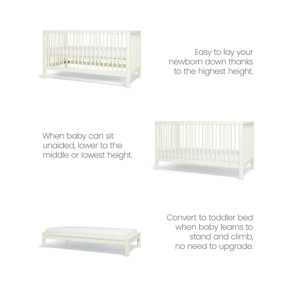 Mamas & Papas Solo Cot Bed - White