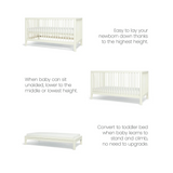 Mamas & Papas Solo Cot Bed - White