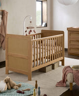 Mamas & Papas Esna 3 Piece Nursery Furniture Set with Cot Bed, Dresser and Wardrobe - Rattan