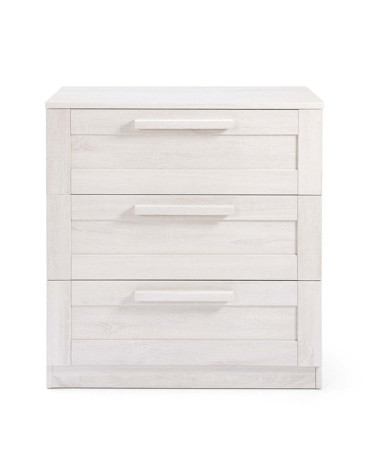 Mamas & Papas Atlas 3 Piece Furniture Set with Cotbed, Dresser & Wardrobe - Nimbus White