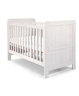 Mamas & Papas Atlas 3 Piece Furniture Set with Cotbed, Dresser & Wardrobe - Nimbus White