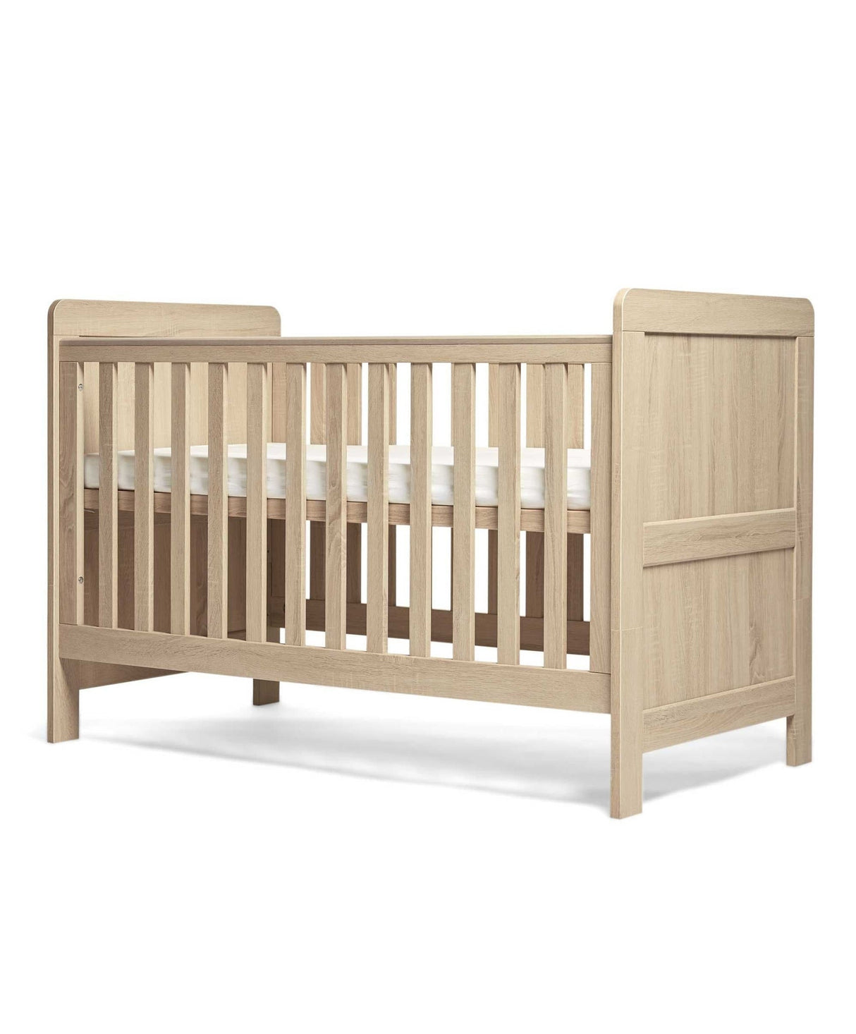 Mamas & Papas Atlas 2 Piece Furniture Set with Cotbed & Dresser - Light Oak