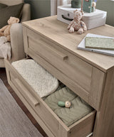 Mamas & Papas Atlas 2 Piece Furniture Set with Cotbed & Dresser - Light Oak