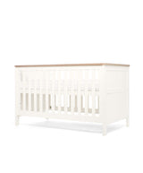 Mamas & Papas Wedmore 3 Piece Nursery Furniture Set with Cot Bed, Dresser and Wardrobe - White/Natural