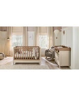 Mamas & Papas Harwell 2 Piece Nursery Furniture Set with Cot Bed and Dresser - Cashmere