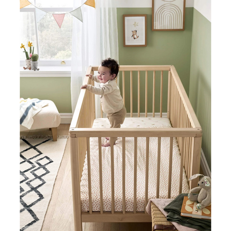 Mamas & Papas Solo Cot Bed - Natural