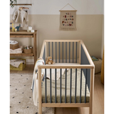 Mamas & Papas Solo Cot Bed - Slate / Natural