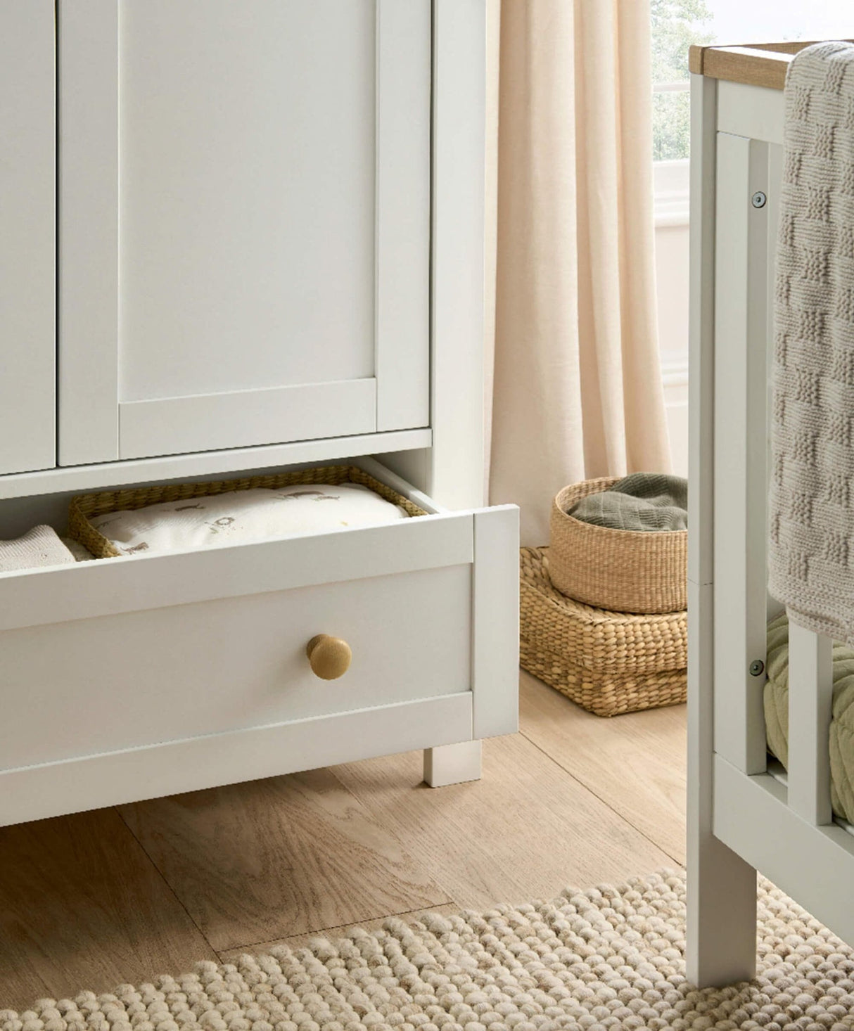 Mamas & Papas Wedmore Wardrobe - White/Natural