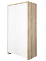 Tutti Bambini Modena Double Nursery Wardrobe – White / Oak