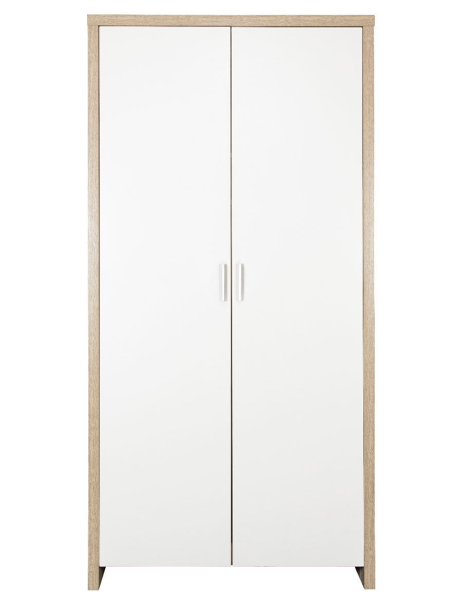 Tutti Bambini Modena Double Nursery Wardrobe – White / Oak