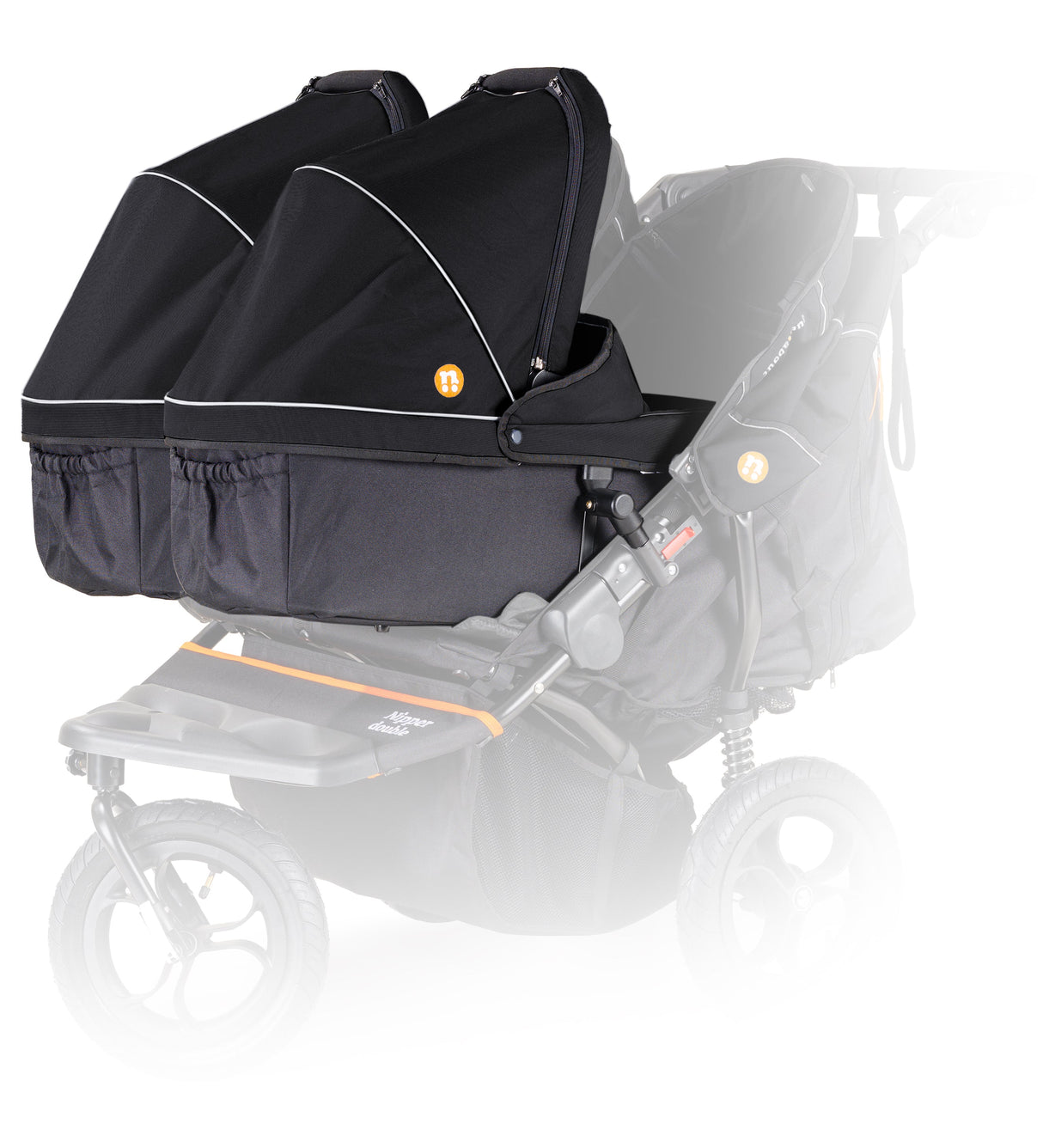 Out'n'About Double Carrycot V5 - Forest Black