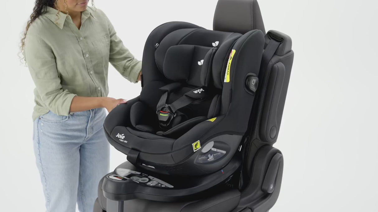 Joie i-Spin 360 Rotating ISOFIX Car Seat - Grey Flannel