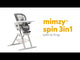 Joie Mimzy Spin 3 in 1 Highchair - Geometric Mountains