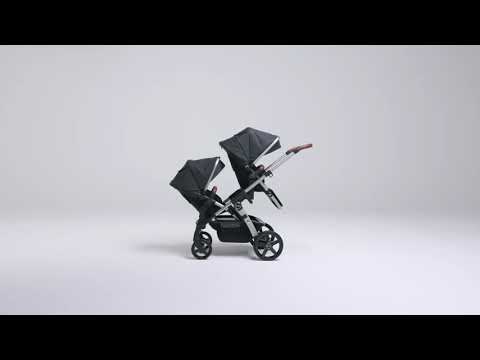 Silver Cross Wave 3 Single to Double Travel System with Dream Car Seat and ISOFIX Base - Lunar