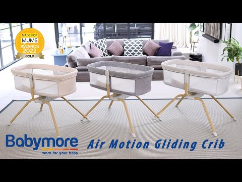 Babymore Air Motion Gliding Crib - Cream