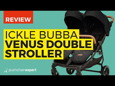 Ickle Bubba Venus Max Double Stroller - Black