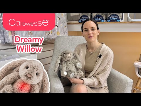 Callowesse Dreamy Willow Bunny Baby Sleep Aid with Smart Cry Sensor and Night Light