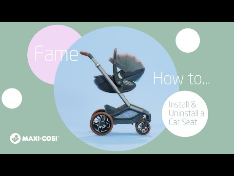 Maxi Cosi Fame Premium Travel System Bundle With Accessories, Pebble 360 Pro2 Car Seat and ISOFIX Base - Twillic Truffle