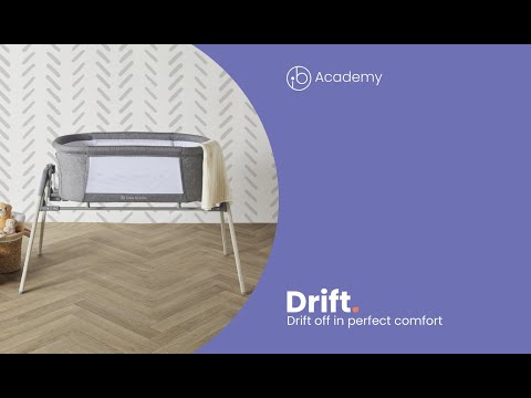 Ickle Bubba Drift Gliding Crib - Ash Grey