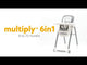 Joie Multiply 6 in 1 Highchair - Walnut Wood