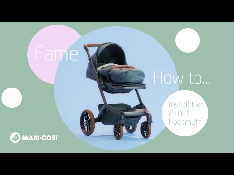 Maxi Cosi Fame Premium Travel System Bundle With Accessories, Pebble 360 Pro2 Car Seat and ISOFIX Base - Twillic Truffle