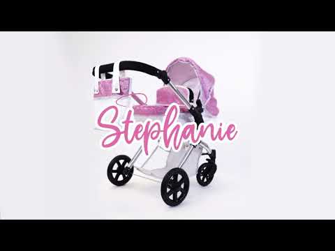 Roma Stephanie Single Children's Dolls Pram - Pink