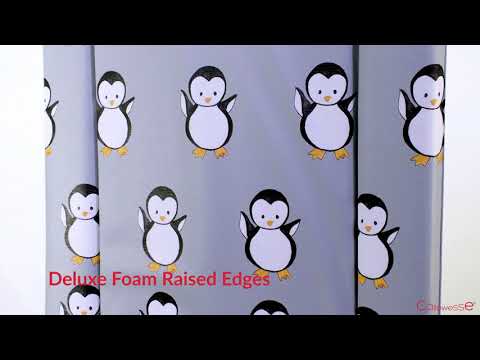 Callowesse Soft Foam Baby Changing Mat - Grey Penguin