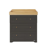 Tutti Bambini Rio Nursery Dresser / Chest Changer - Slate Grey / Oak