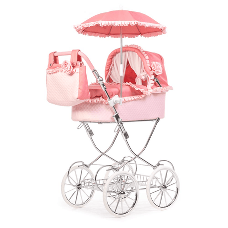 Roma Annie Amy Childs Children's Dolls Pram – Pink