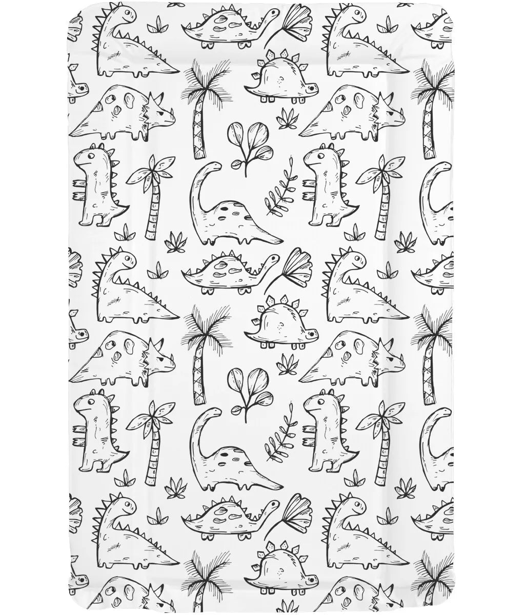 Callowesse Soft Foam Baby Changing Mat - Dino Sketch