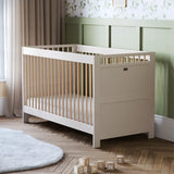 Silver Cross Seville 2 Piece Nursery Furniture Set with Convertible Cot Bed to Toddler Bed & Dresser