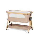 Silver Cross Lunar Bedside Crib – Oatmeal