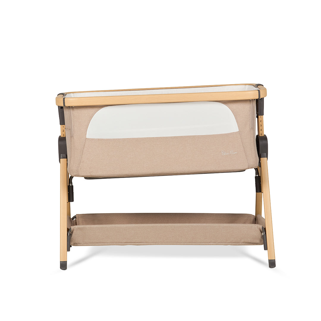 Silver Cross Lunar Bedside Crib – Oatmeal